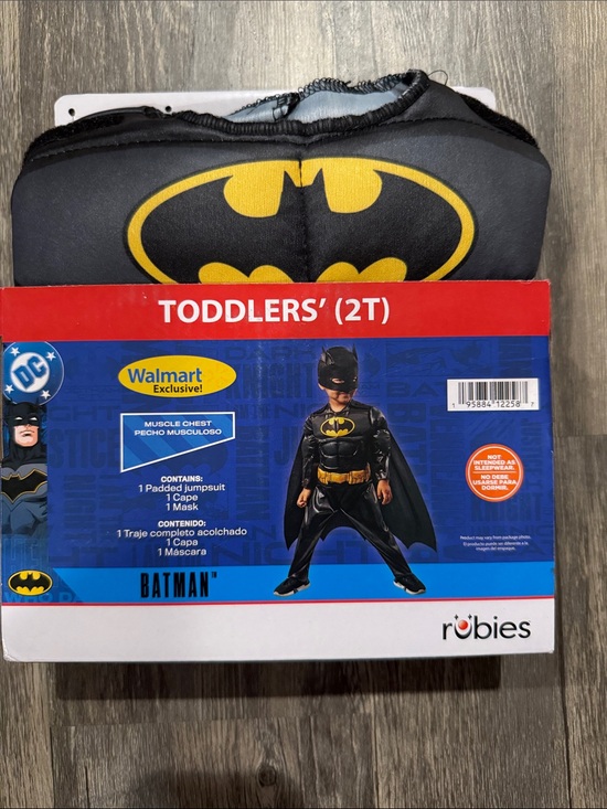 Rubie's Other - Batman Toddlers' (2T) Halloween Costume - Black & Yellow